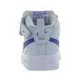 thumbnail image 3 of Nike Force 1 Mid EasyOn Leather Infant/Toddler Shoes Size 7, Color: Football Grey/Persian Violet, 3 of 4