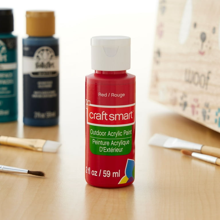 Craft Smart Acrylic Paint 2 Fl.oz. 1 Bottle Holiday Red