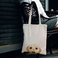 thumbnail image 6 of WIRESTER 14.17 x 12.2 inches Cotton Tote Bag Reusable Grocery Shopping Cloth Bags - Animal Cream Labrador Retriever Dog, 6 of 7