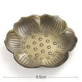 thumbnail image 4 of Leaveforme Incense Holders for Sticks - Portable Alloy Lotus 9 Holes Incense Burner, 4 of 8