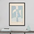 thumbnail image 2 of PixonSign Framed Canvas Print Wall Art Serge Poliakoff Blue Pastel Blocks Abstract Shapes Illustrations Fine Art Decorative Minimalist Relax/Calm for Living Room, Bedroom, Office - 16"x24" Black, 2 of 5