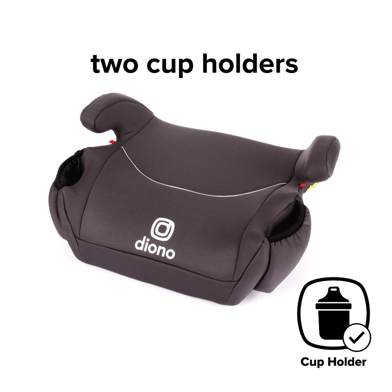 Diono Solana Lightweight Backless Booster Car Seat, Black