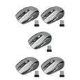 thumbnail image 2 of jesticaly Computer 2.4Ghz Wireless Optical Mouse Quick Speed Low Latency 6 Buttons Plastic Gaming Mice Desktop PC Portable Grey 5Set, 2 of 6