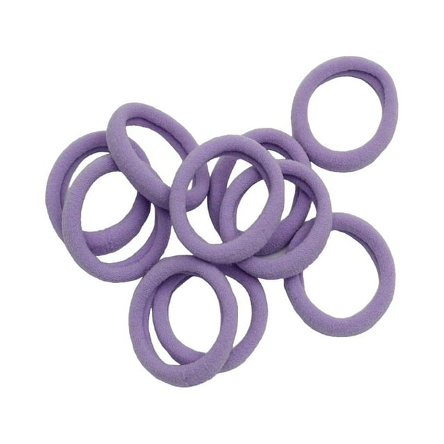 Baohd 20 Pcs Bandeau Haute Élasticité Extensible Style Preppy Coloré Haute Densité Sans Accroc Accessoires Chouchou Violet Clair