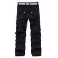 thumbnail image 4 of Birdeem Mens Solid Multi-Pocket Washed Overalls Outdoor Casual Pants Trousers, 4 of 12