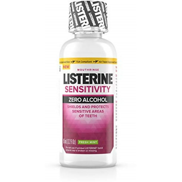 6 Pack Listerine Sensitivity Mouthwash Tooth Sensitivity Relief & Protection 3.2 oz Walmart
