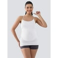 thumbnail image 6 of ANFERRY Maternity Tank Tops for Women Seamless Side Ruched Camisoles with Built in Bra Scoop Neck Y Back Pregnancy Basic Shirt, 6 of 10
