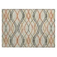 thumbnail image 2 of Addison Rugs Chantille Indoor/Outdoor Transitional Waves Orange Washable Rectangle Rug, 1'8" x 2'6", 2 of 6