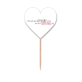 thumbnail image 1 of Eslogan aunque de nuevo dulce Candy tiene también un día amargo Etiqueta del corazón de la bandera del palillo de dientes, 1 of 3
