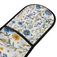 thumbnail image 4 of Yayeee Double Oven Mitt Kitchen Heat Resistant Baking 35" x7" Quilted Glove, Blue Floral, 4 of 6