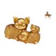 thumbnail image 1 of Figura decorativa coleccionable de resina: Cerdo y de la . Ideal para estantería, escritorio, oficina, dormitorio o como centro de mesa., 1 of 8
