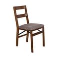thumbnail image 2 of MECO Stakmore Classic Upholstered Seat Folding Chair Set, Fruitwood (2 Pack), 2 of 8