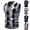Gray, variant on Mens Plaid Sweater Vest British Style Diamond Pattern V-Neck Elastic Knit