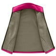 thumbnail image 5 of Dezsed Sleeveless Fleece Jacket Women Women's Fashion Casual Solid Color Pocket Style Fleece Warm Jacket Hot Pink S, 5 of 8