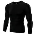 thumbnail image 3 of Quick Dry Long Sleeve Moisture Wicking Athletic Shirts, Men's Dry Fit Athletic Shirts, Men's T-Shirt Cool Dry Compression Top, Men's Athletic Compression Sport Running T Shirt, 3 of 6
