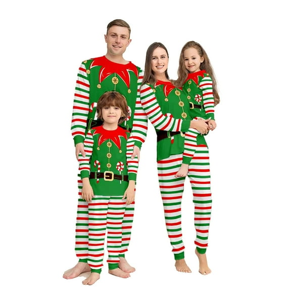 Generic Matching Family Christmas Sleepwear Christmas Eve Pajama Sets For Family Christmas Family Pajamas Matching Sets Christmas For Couples Long Sleeves Top And Pants Sleepwear Pajamas