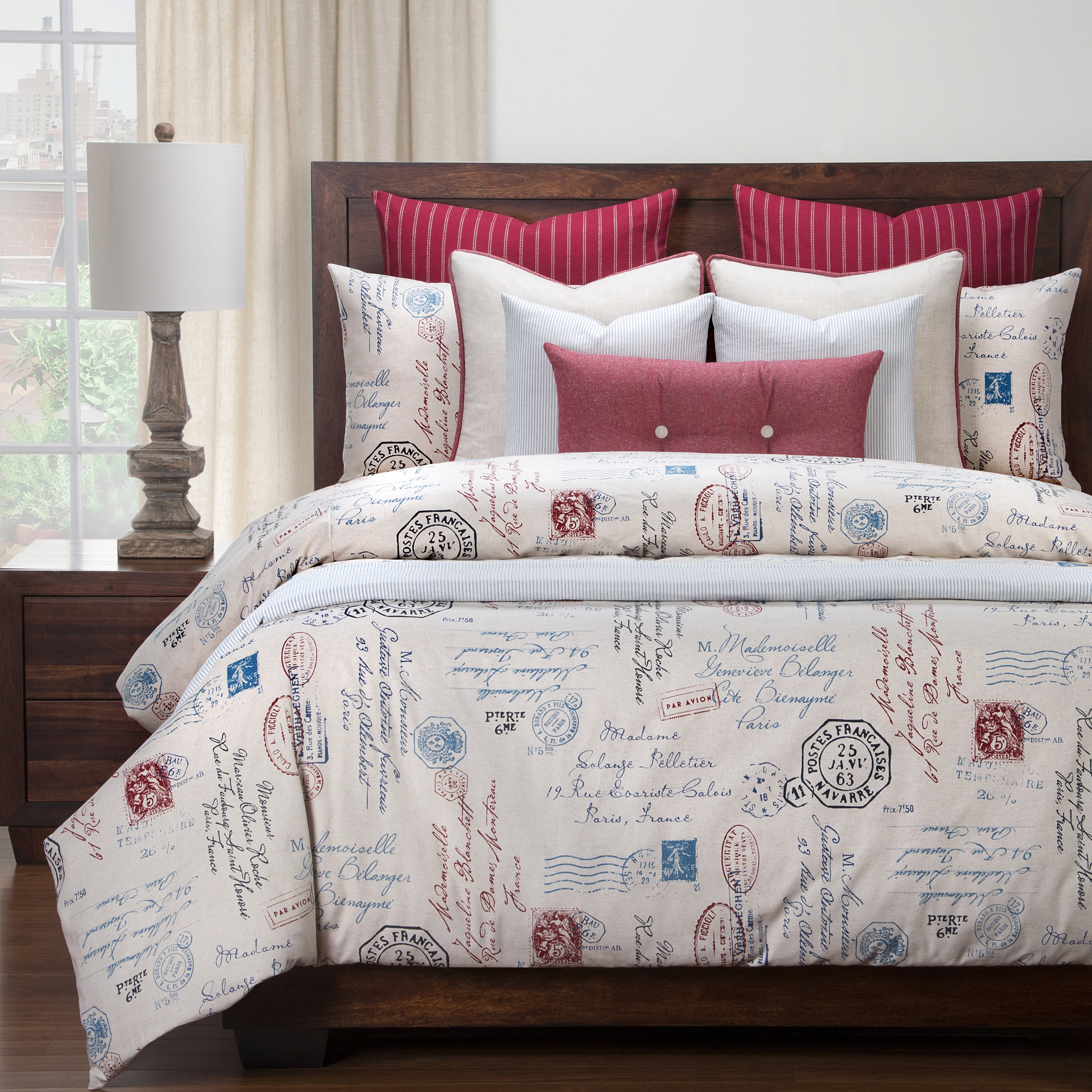 Postscript Blue Luxury Duvet Cover And, Do Duvet Covers Come With Insert