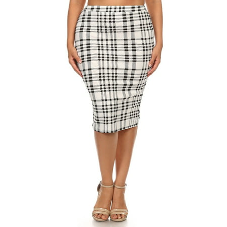 Moa Collection - Plus size Women's Trendy Style printed Pencil Skirt ...