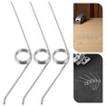 thumbnail image 3 of 24 resortes de torsión de repuesto para tapas de botes de basura. Resortes de tapa de metal. Ajuste universal para bisagras de contenedores de basura. Uso en el hogar y la oficina., 3 of 6
