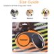 thumbnail image 5 of Correa retráctil GC para perros adecuada para perros grandes (hasta 50 kg), cinta de nailon estirable hasta 5 m, retráctil, con costuras reflectantes ligeras, freno de una mano, suspensión, candado ( JAMW Sencillez, 5 of 5