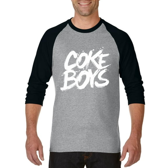 Artix - Mens Raglan Sleeve Baseball T-Shirts, up to Size 3XL - Coke Boys