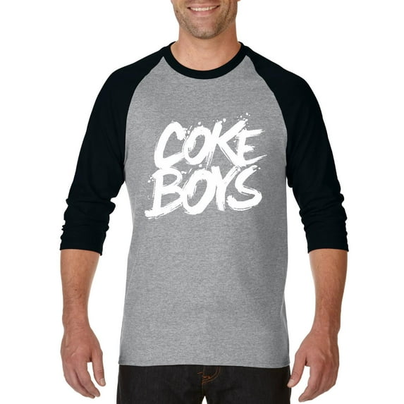 Artix - Mens Raglan Sleeve Baseball T-Shirts, up to Size 3XL - Coke Boys