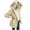 Beige, variant on Lovskoo 2024 Womens Fuzzy Fleece Open Front Hooded Cardigan Jackets Sherpa Outerwear Coats With Pockets Beige