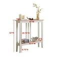 thumbnail image 2 of InRoom Furniture C1153-WH 36 x 7 x 32 in. Console Table, White, 2 of 4