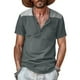 thumbnail image 1 of pstuiky Camisas de vestir de manga corta para hombre, Camisa de manga corta con cuello alto y botones de patchwork para hombre camisas casuales para hombre xl, 1 of 6