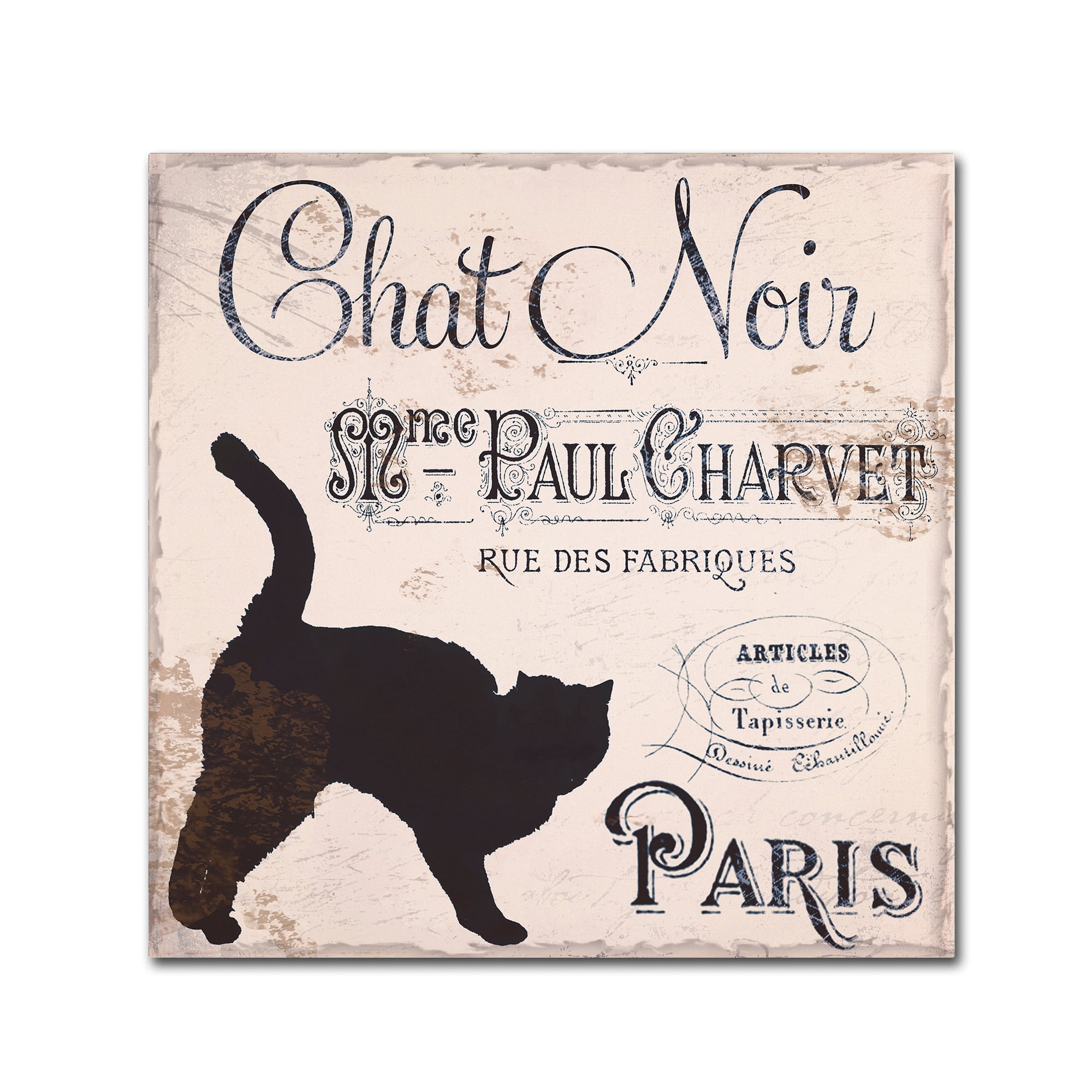 Trademark Fine Art "Les Chats II" Canvas Art by Color Bakery