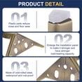 thumbnail image 3 of Uxcell 4Pcs Patas de Muebles de Metal, 6" Patas de Reemplazo en Forma de Triángulo para Sofá, Tocador, Muebles para Cama y Gabinete (Bronce), 3 of 7