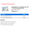 thumbnail image 2 of Head Gasket Set - Compatible with 1970 - 1975 Chevy Monte Carlo 1971 1972 1973 1974, 2 of 2