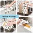thumbnail image 2 of Yayeee 6 Pack Kitchen Dish Cloths Set for Washing Soft Drying Absorbent Microfiber Towels, Green Nordic Christmas, 2 of 9