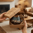 thumbnail image 2 of 12oz Reactive Glaze Ceramic Coffee Mug - Style Cup for Coffee, Tea & Cocoa - Rustic Farmhouse Design, Gift for Home & Office (Blue), 2 of 12