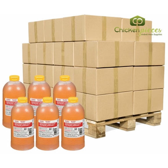 Gordon Choice Miel Liquide Blanc GFS en Vrac 1 kg, 6/caisse, 50 Caisses par Palette (300 Unités au Total)
