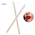 thumbnail image 4 of Brocha de maquillaje desechable Ticfox 100 piezas cepillo de labios limpieza de pestañas, 4 of 12