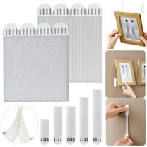 Tnobhg 12 Pairs Large Picture Hanging Strips Heavy Duty Sticky Picture Hangers for Walls Hanging Pictures Non-punching Damage Free Adhesive Poster Strips for Frame Mounting Strips