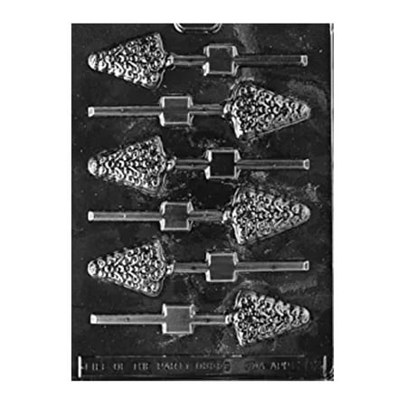 

Candyland Crafts Small Tree Lolly Chocolate Candy Soap Mold | Molding Chocolate Soap or Plaster - Food Safe Plastic Cake Decoration - C082 - (2 Pack)