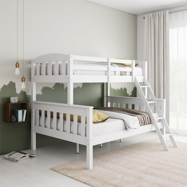 Dorel Living Airlie Twin over Full Bunk Bed, White