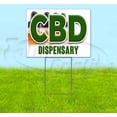 thumbnail image 1 of Cbd Dispensary (18" x 24") Yard Sign, Includes Metal Step Stake, 1 of 6