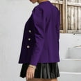 thumbnail image 4 of BangWanChi Sweatshirt Blazer Jacket Women Fashion Women's Color Long Sleeve Slim Tops Blouse Suit Outwear, 4 of 5
