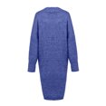thumbnail image 3 of Qetyuw Women's Crochet Knit Long Cardigan Winter Plus Size Open Front Cardigans Coat Long Sleeve Casual Jacket, 3 of 5