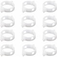 thumbnail image 1 of Clips para Plantas Soporte para Plantas para Verduras Tomates y Plantas de Vid Juego de Clips para Plantas de plástico Blanco Reutilizables para 3X3X1.5cm 50 Piezas, 1 of 5