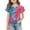 #A08-Deep Red, variant on Girls Tee Shirts 7-16 Crewneck Double Layer Ruffle Short Sleeve Hawaiian Palm Tree Print Tee Tops Girls Summer Casual Cotton Toddler Girls T-Shirts Cute Girls Blouse