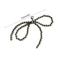 thumbnail image 3 of Vaidha Pearl Ribbon Shoe Decoration Elegant Buckle Pearl Bead Chain Ladies DIY Shoe Lace 2pc, 3 of 5