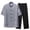 Gray clothing sets for men, variant on Jessboyy Mens 2 Piece Outfits Sets Casual Frog Button Stand Collar Shirts and Pants Sets Trendy Tai Chi Outfit Tang Suit for Men Going Out Clothing Set Dark Gray,XXXL
