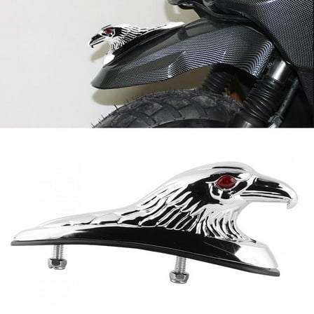 Universal Motorcycle Front Fender Mudguard Decor Ornament Eagle Head Statue