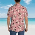 thumbnail image 6 of Goofa Rose Flowers Hawaiian Shirt for Men, Unisex Summer Beach Casual Short Sleeve Button Down Shirts,Aloha Tropical Floral print shirt-XX-Large, 6 of 9