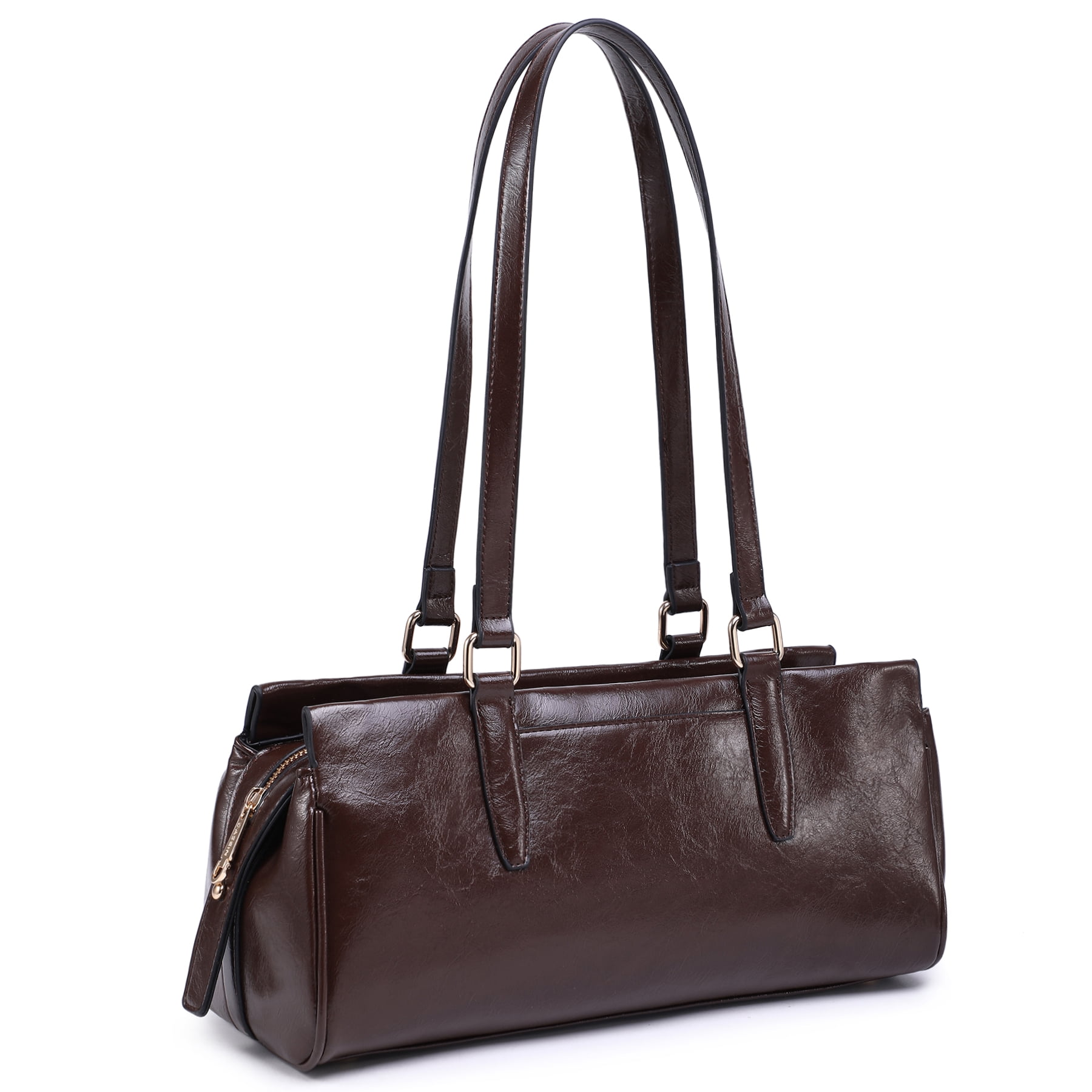 Dasein Hobo Bags for Women Soft Vegan Leather Shoulder Handbags Purses with 3 Compartments, Multi Pockets
