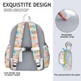 thumbnail image 5 of Pioneer Flower Backpack for School,Cute School Bag,Schoolbag with Adjustable Shoulder Straps & Padded Back,13.4"x11"x4.7", 5 of 6